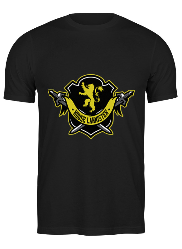 

Футболка мужская Printio House lannister черная M, House lannister