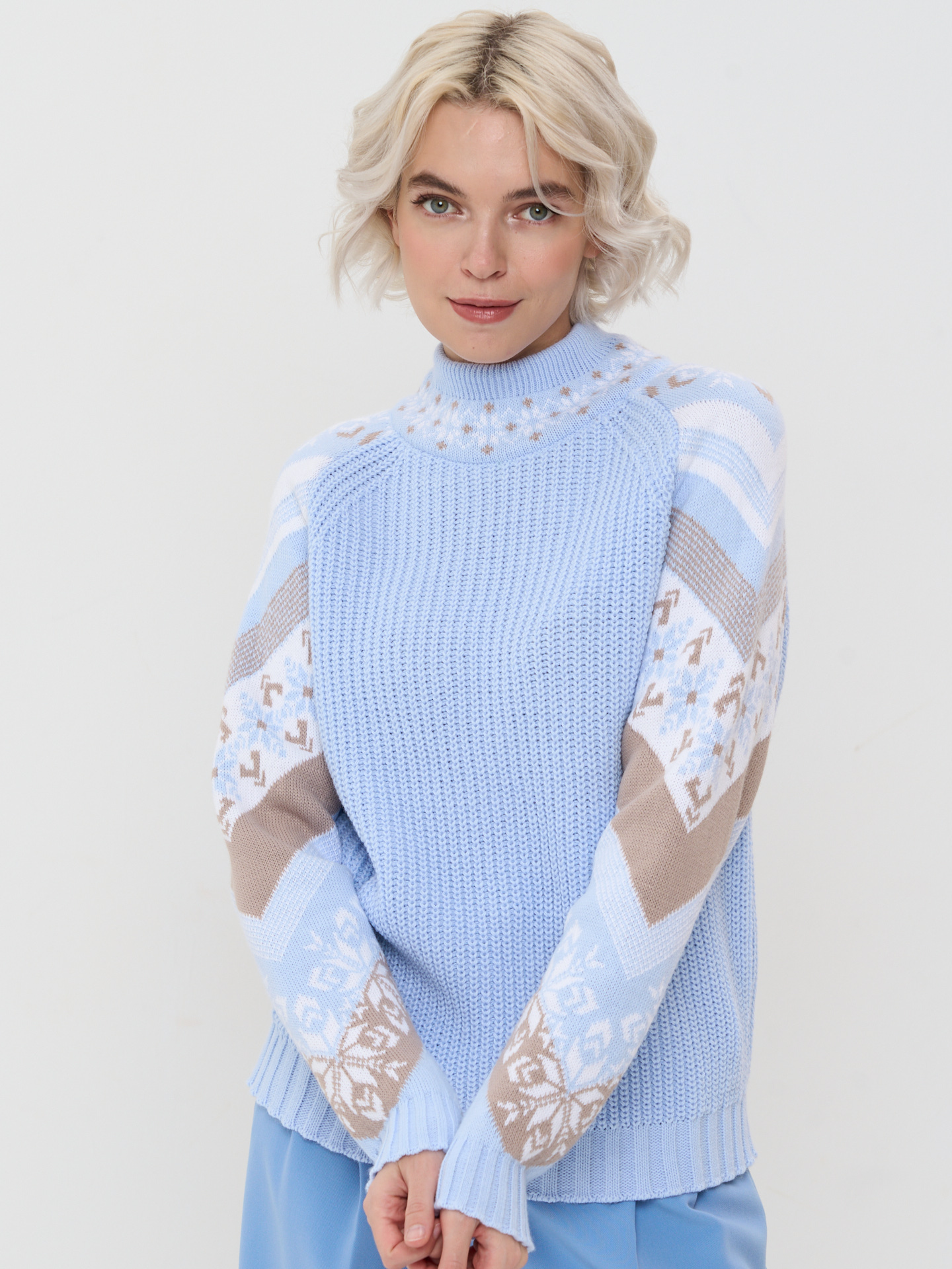 

Свитер женский VAY 5232-41295 голубой 54-56 RU, 5232-41295