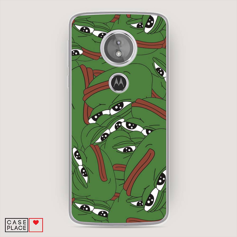 

Чехол Awog на Motorola Moto G6 Play / Моторола Мото G6 Плэй "Печальный frog", Разноцветный, 240950-9