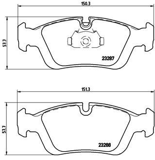 

Тормозные колодки BREMBO P06024