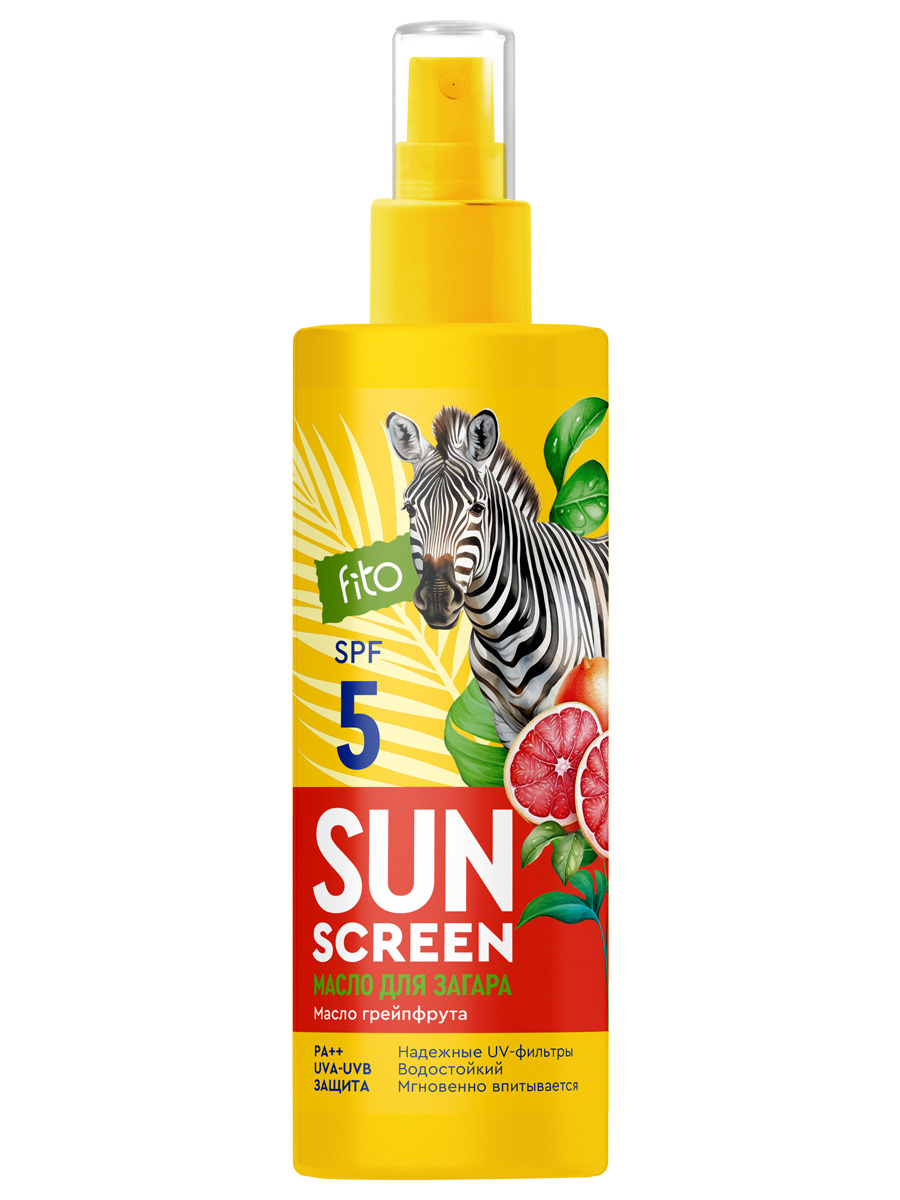 Масло Для Загара Fito Косметик Питательное Sun Screen Spf5 150мл масло для тела шоколадный блюз 10402 1000 мл