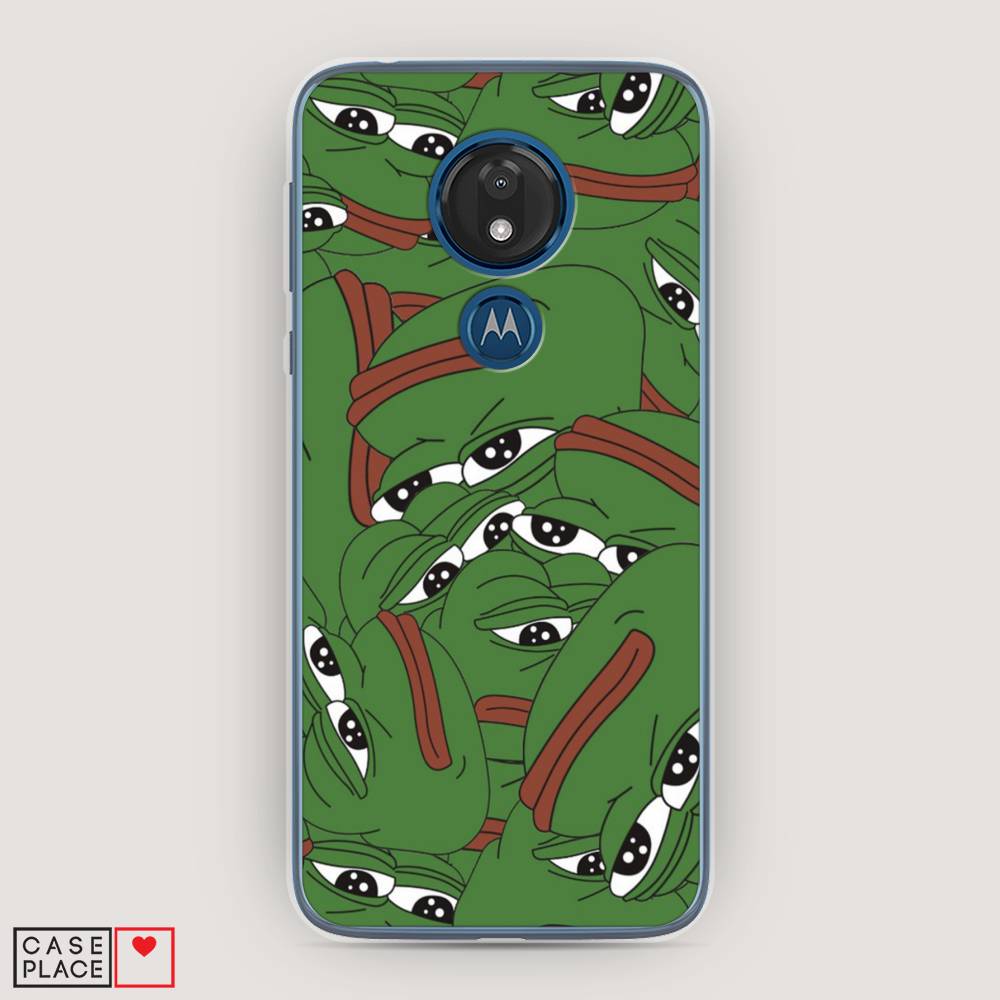 

Чехол Awog на Motorola Moto G7 / Моторола Мото G7 "Печальный frog", Разноцветный, 241150-9