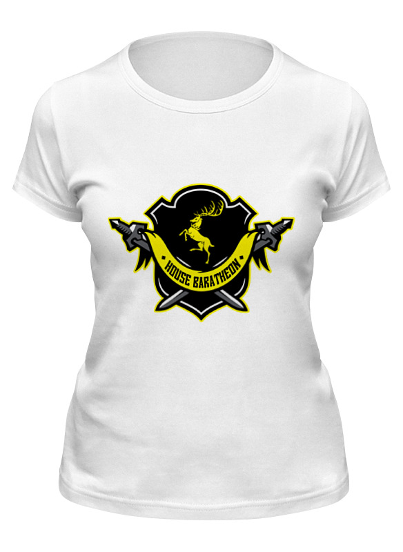 

Футболка женская Printio House baratheon белая M, House baratheon