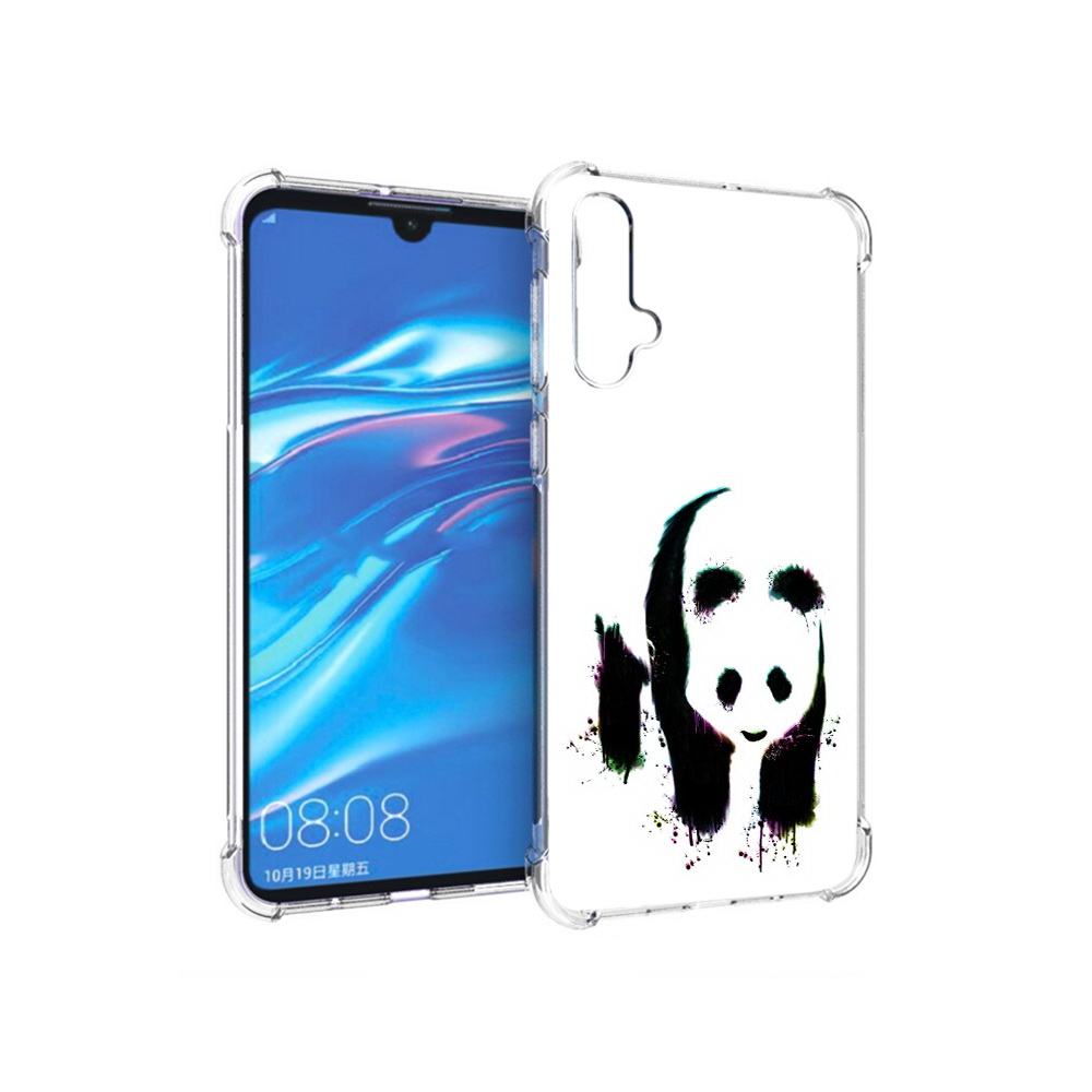 

Чехол MyPads Tocco для Huawei Nova 5 панда в акварели, Прозрачный, Tocco