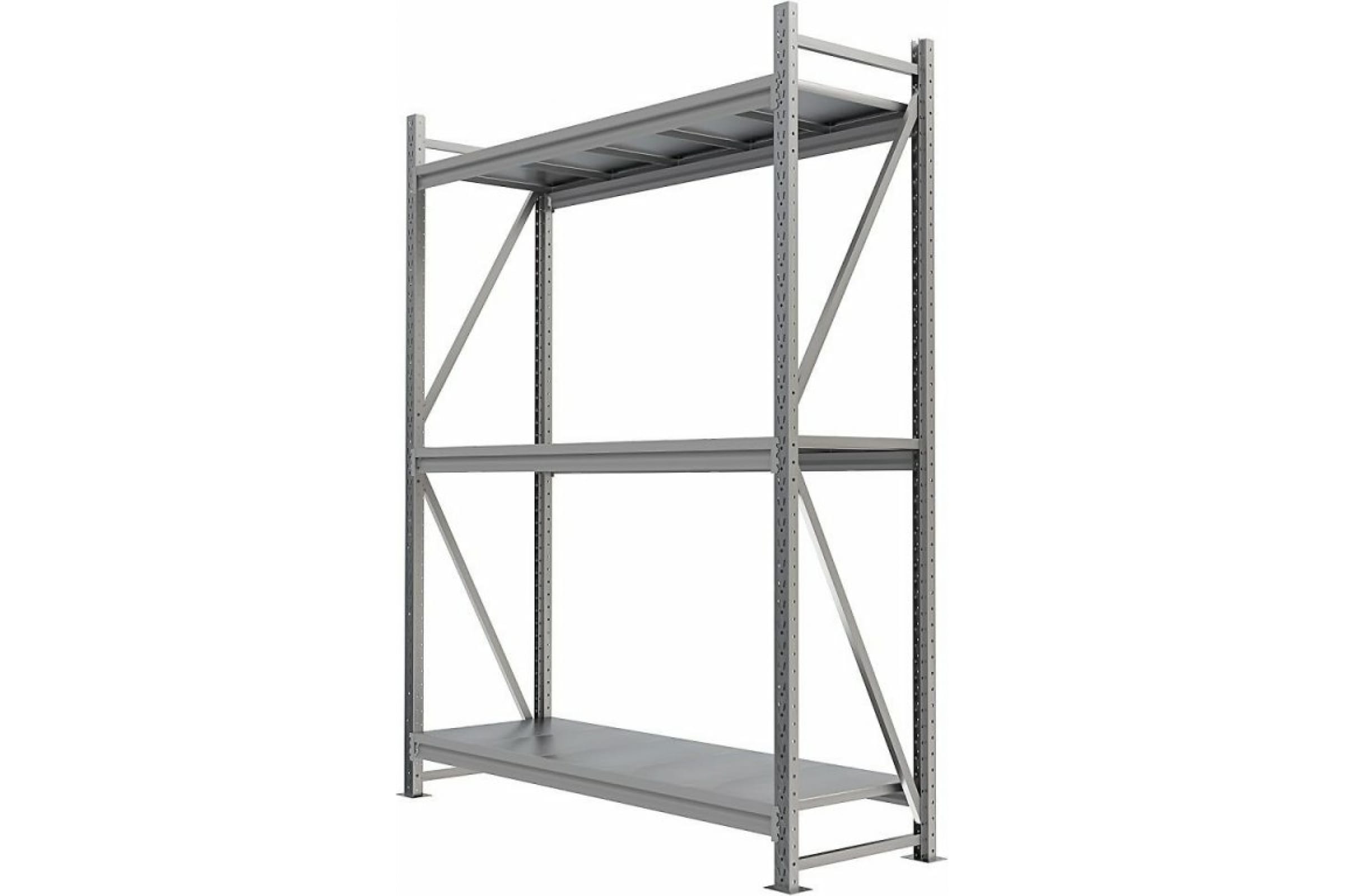 

IRONMEBEL Стеллаж металлический Optimus Pro h-2000 Zn, 3 яруса 1500х600 M-СГР20001500600ОЦ, Серебристый