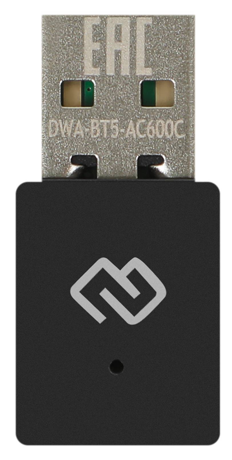 Сетевой адаптер WiFi + Bluetooth Digma USB 2.0 dwa-bt5-ac600c