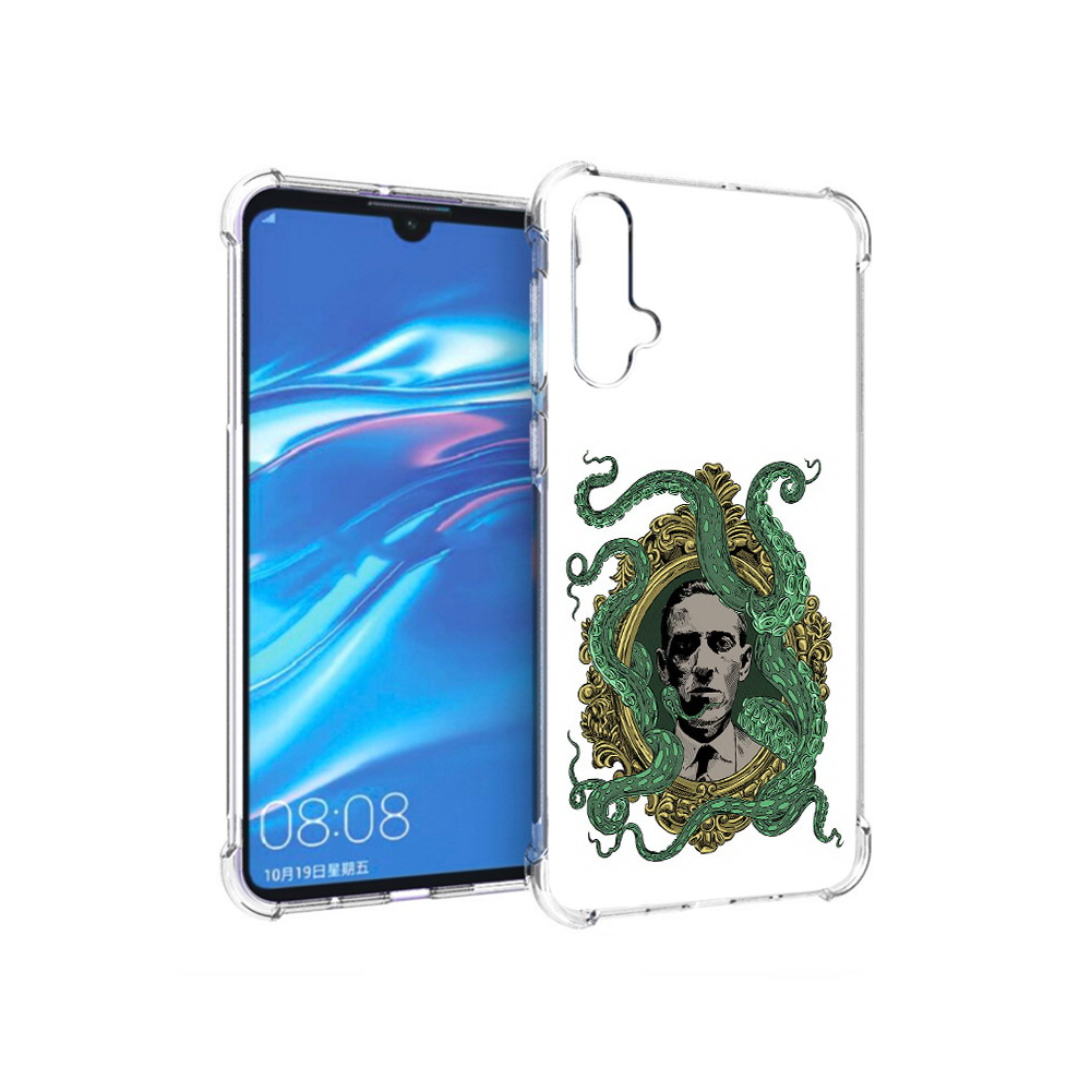 

Чехол MyPads Tocco для Huawei Nova 5 портрет с кракеном, Прозрачный, Tocco