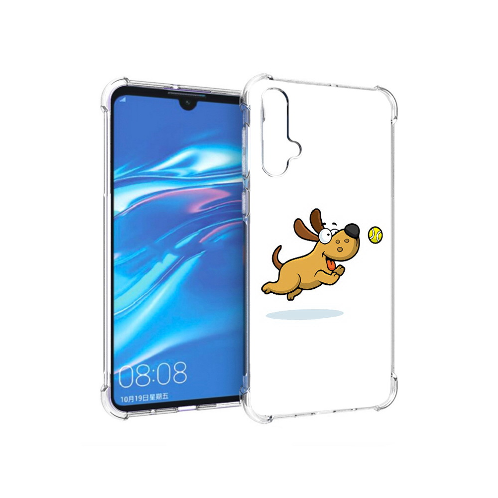 

Чехол MyPads Tocco для Huawei Nova 5 пёсик, Прозрачный, Tocco