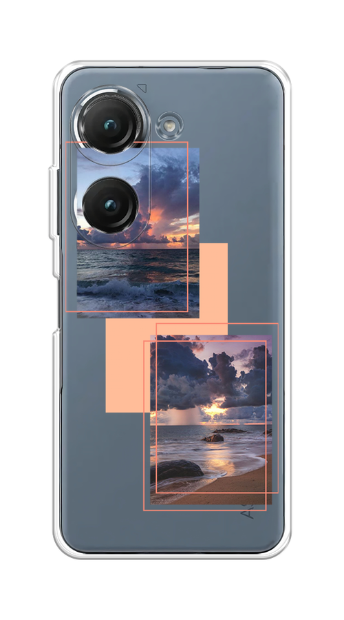

Чехол на Asus ZenFone 9/ZenFone 10 "Sky collage", Розовый;прозрачный;синий, 44850-1