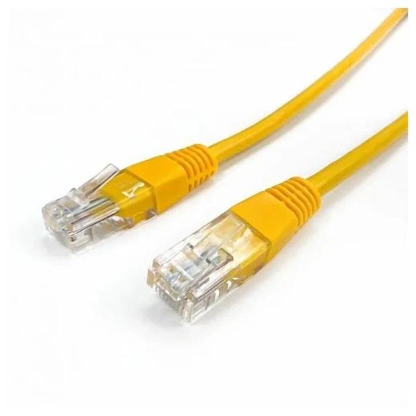 Кабель патч-корд U/UTP 5e кат. 7.5м Filum FL-U5-7.5M-Y 26AWG(7x0.16 мм), омедненный алюмин