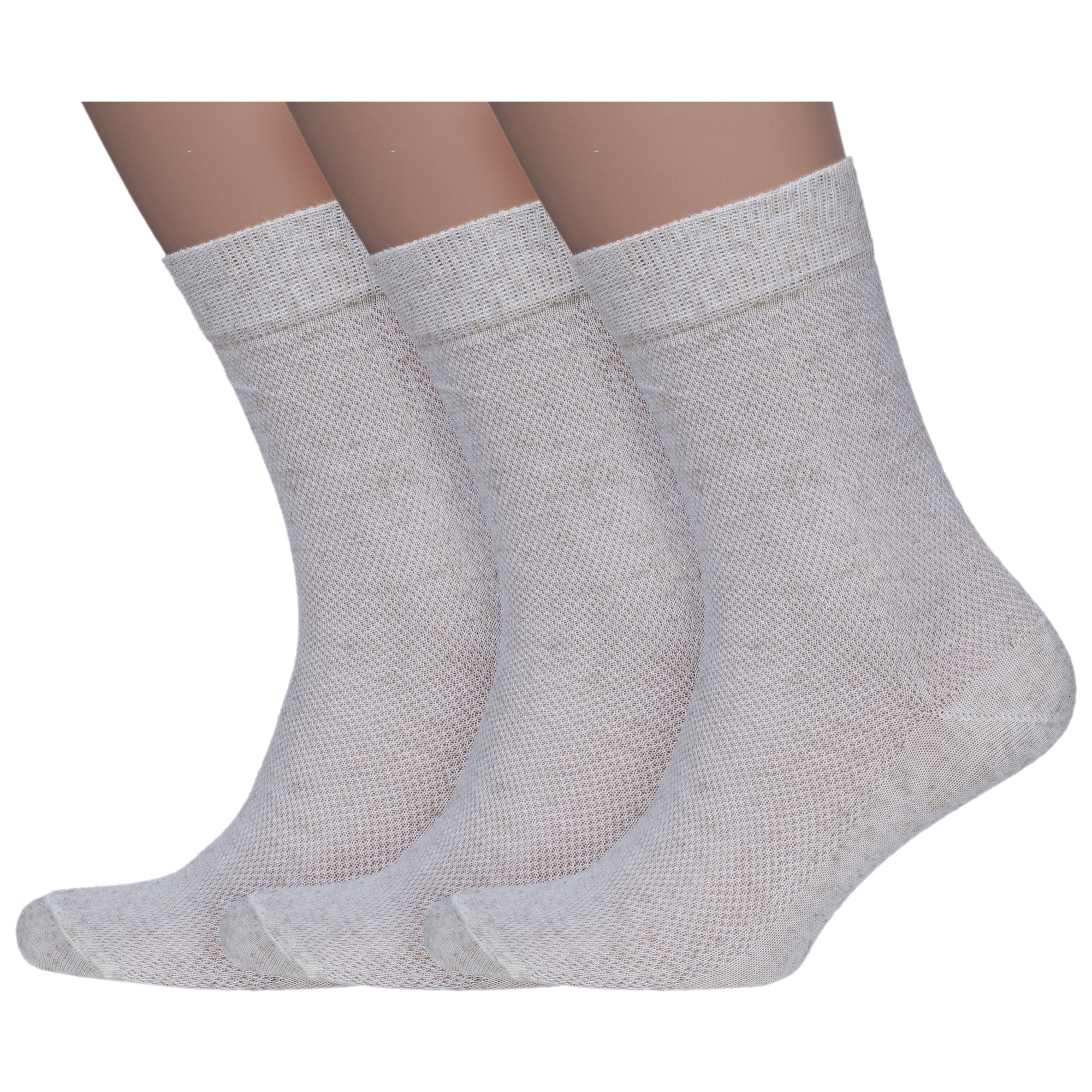 Комплект носков мужских НАШЕ 3-513С1 бежевых 29