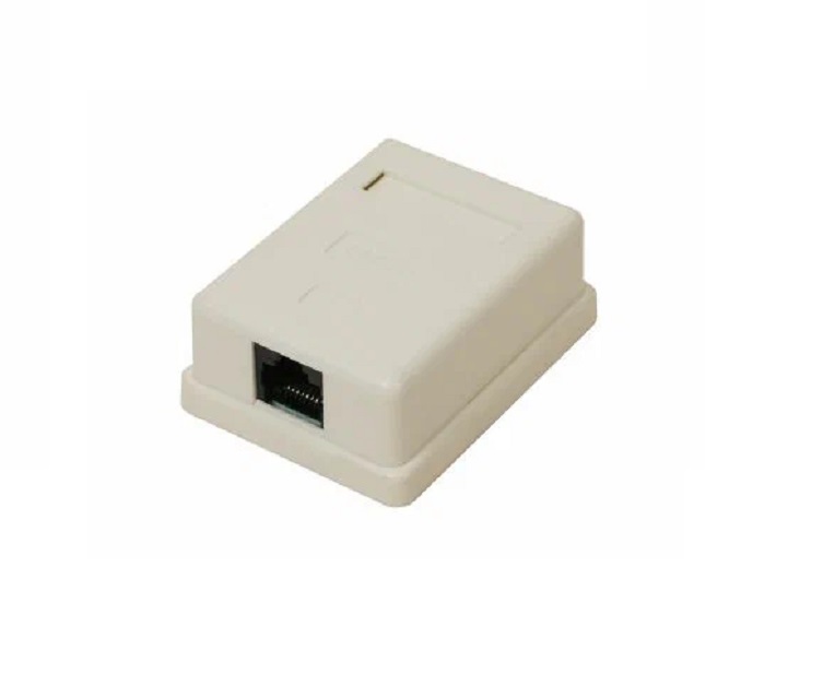 Компьютерная розетка настенная Filum FL-NA-SOCKET5E-1 5E кат., 1 х RJ-45/8p8c, 110/Krone