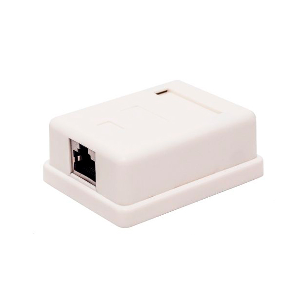 фото Компьютерная розетка настенная filum fl-na-socket5e-3 5e кат., 1 х rj-45/8p8c, экранирован