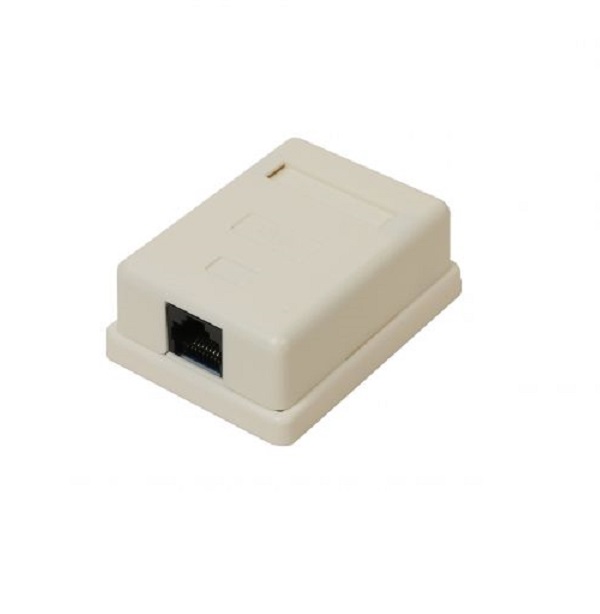 фото Компьютерная розетка настенная filum fl-na-socket6-1 6 кат., 1 х rj-45/8p8c, 110/krone