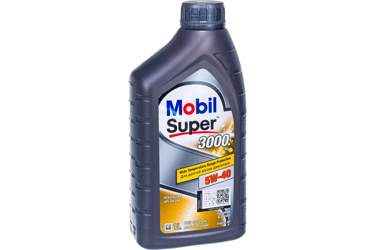 

Моторное масло Mobil синтетическое Super 3000X1 5W40 1л