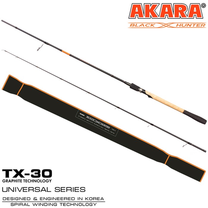 

Спиннинг штекерный Akara Black Hunter ML822, тест 4-18 г, длина 2.48 м, Hunter ML822