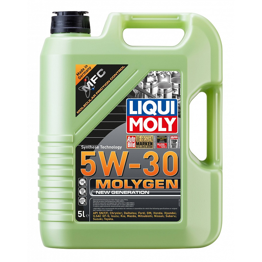 

Моторное масло LIQUI MOLY cинтетическое Molygen New Generation 5W30 SN/СF 5л