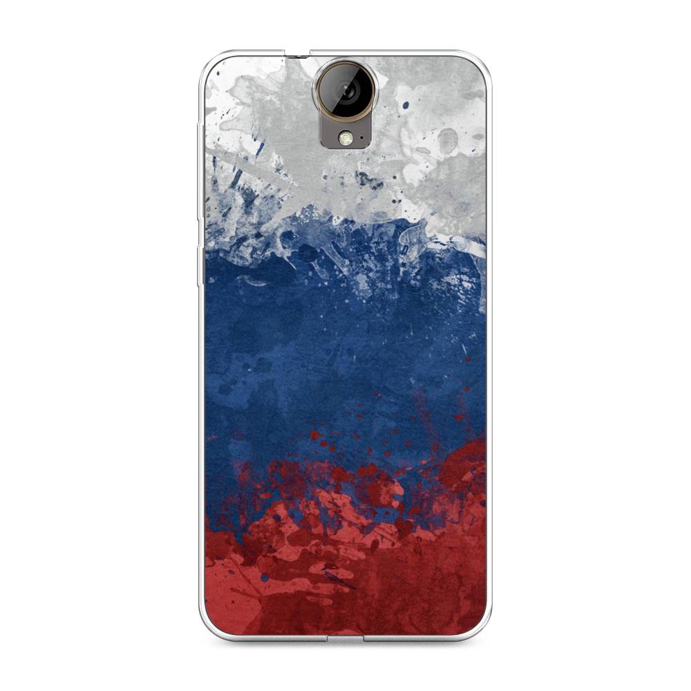 

Чехол Awog на HTC One E9 Plus "Флаг России неровный", Белый;синий;красный, 102250-5