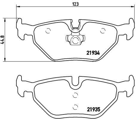 

Тормозные колодки BREMBO P06025