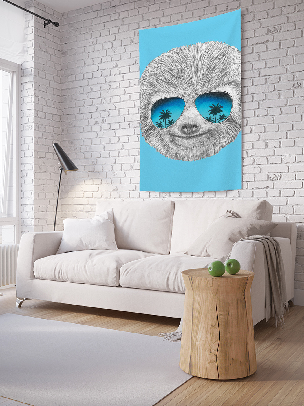

Вертикальное фотопанно на стену JoyArty Крутой ленивец 150x200 см, Крутой ленивец