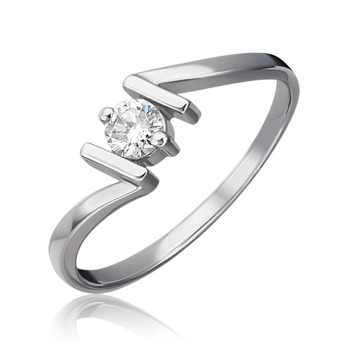 

Кольцо из белого золота с бриллиантом р. 17 PLATINA jewelry 01-0635-00-101-1120-30, 01-0635-00-101-1120-30