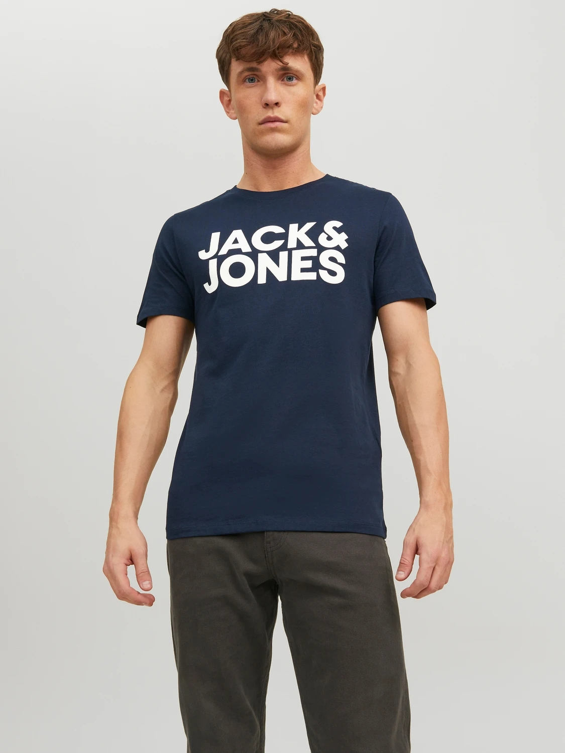 

Футболка мужская Jack & Jones 12151955 синяя L, Синий, 12151955