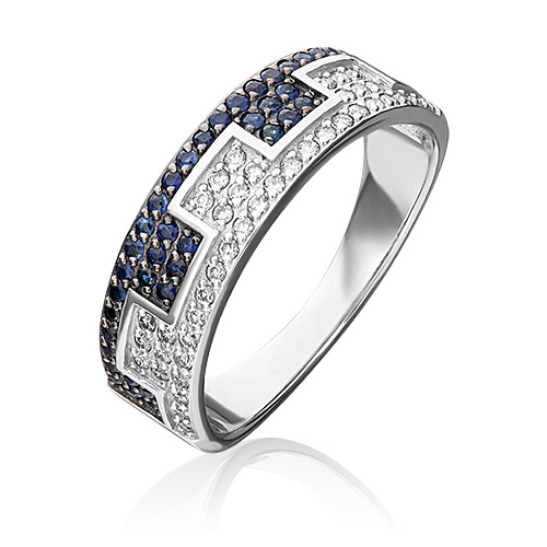 

Кольцо из золота р. , PLATINA jewelry 01-0657-00-105-1120-30, сапфир\бриллиант, 01-0657-00-105-1120-30