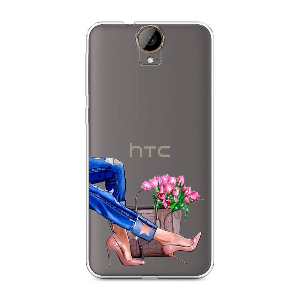 

Чехол Awog на HTC One E9 Plus "Каблучки", Синий, 102250-7