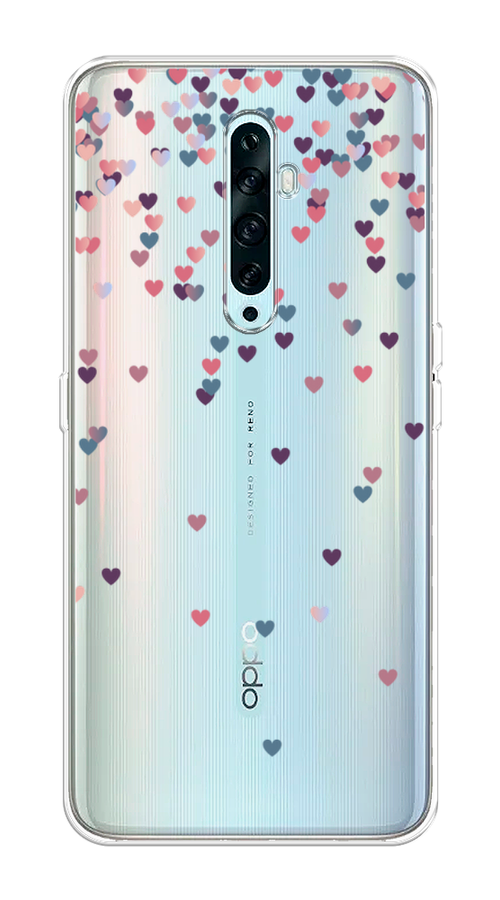 

Чехол на Oppo Reno 2Z "Посыпка сердечки", Розовый;фиолетовый, 251850-3