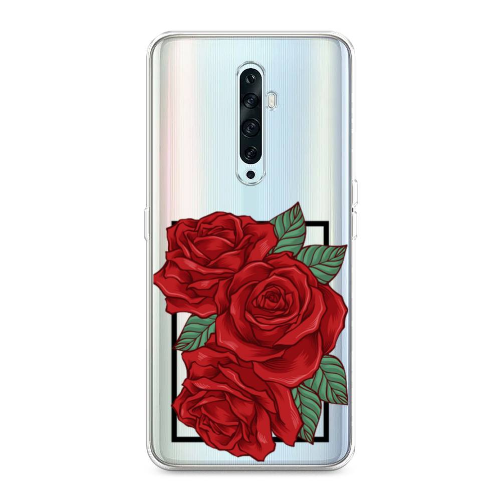 

Чехол на Oppo Reno 2Z "Три алые розы", Красный, 251850-2