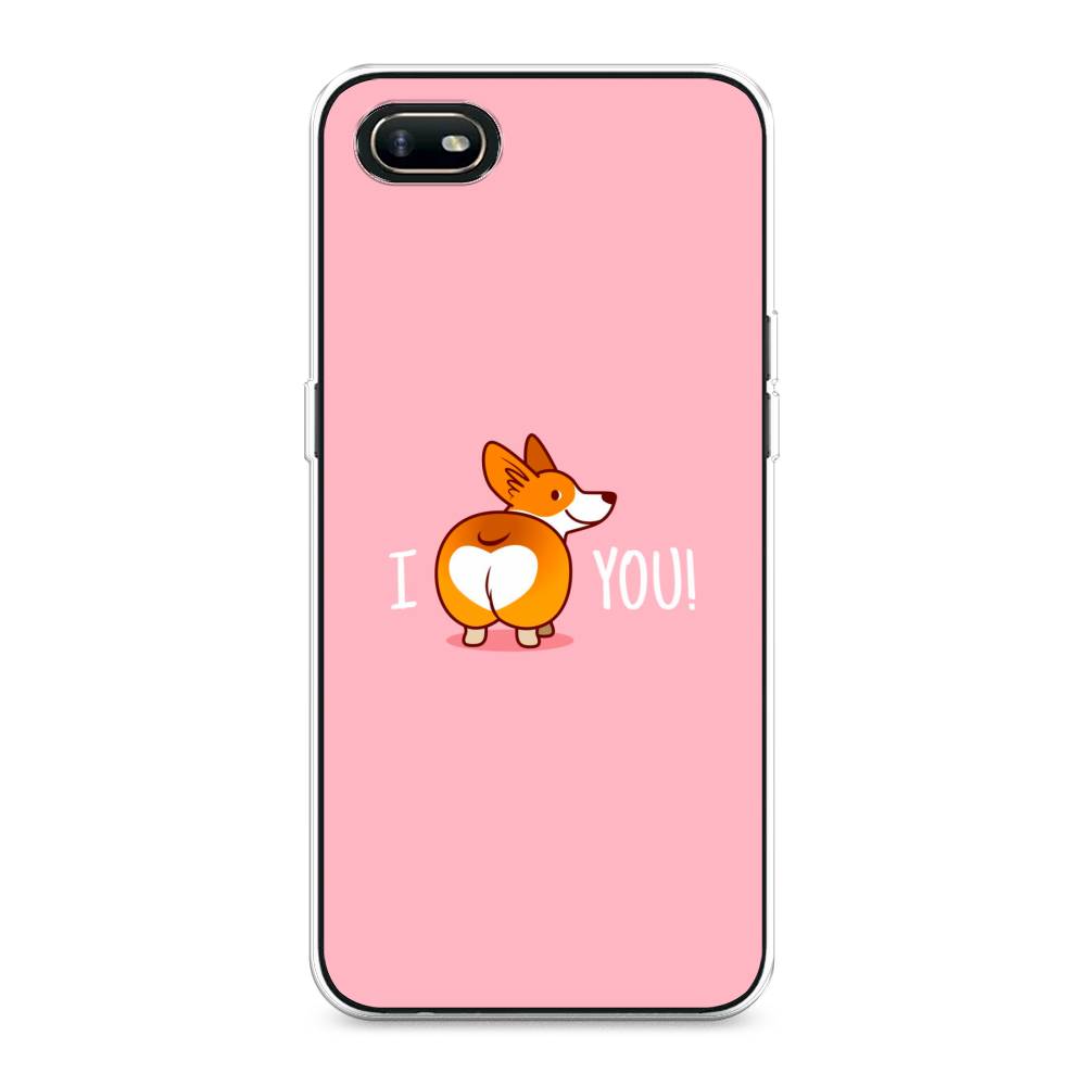 

Чехол для Oppo A1k "Корги I love you", Розовый;коричневый;белый, 252150-1