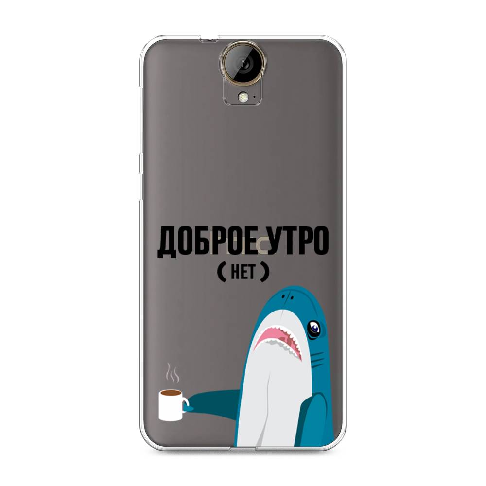 

Чехол Awog на HTC One E9 Plus "Доброе утро", Синий;белый;черный, 102250-2