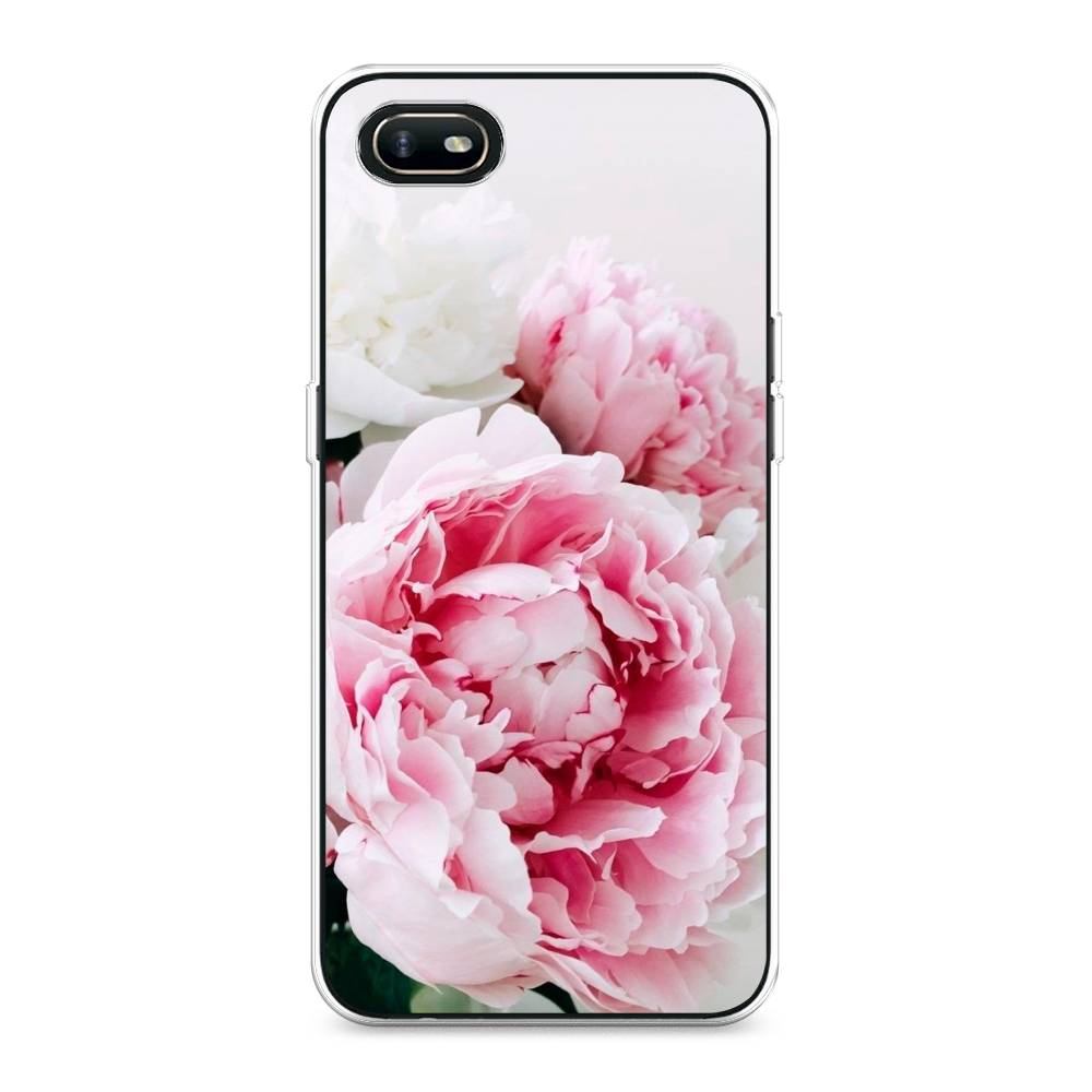 

Чехол для Oppo A1k "Розовые и белые пионы", Розовый;белый, 252150-2