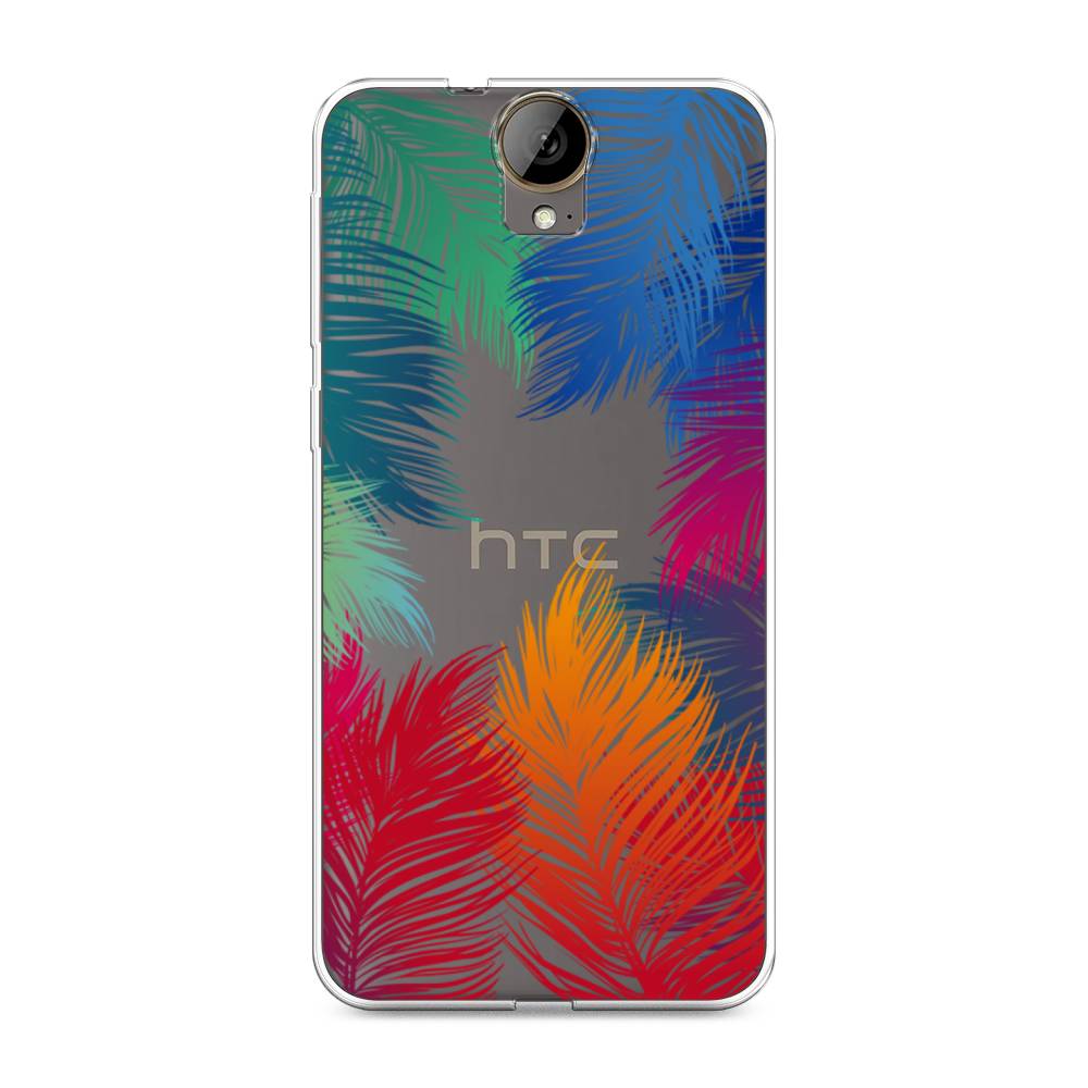 

Чехол Awog на HTC One E9 Plus "Рамка из перьев", Красный, 102250-4