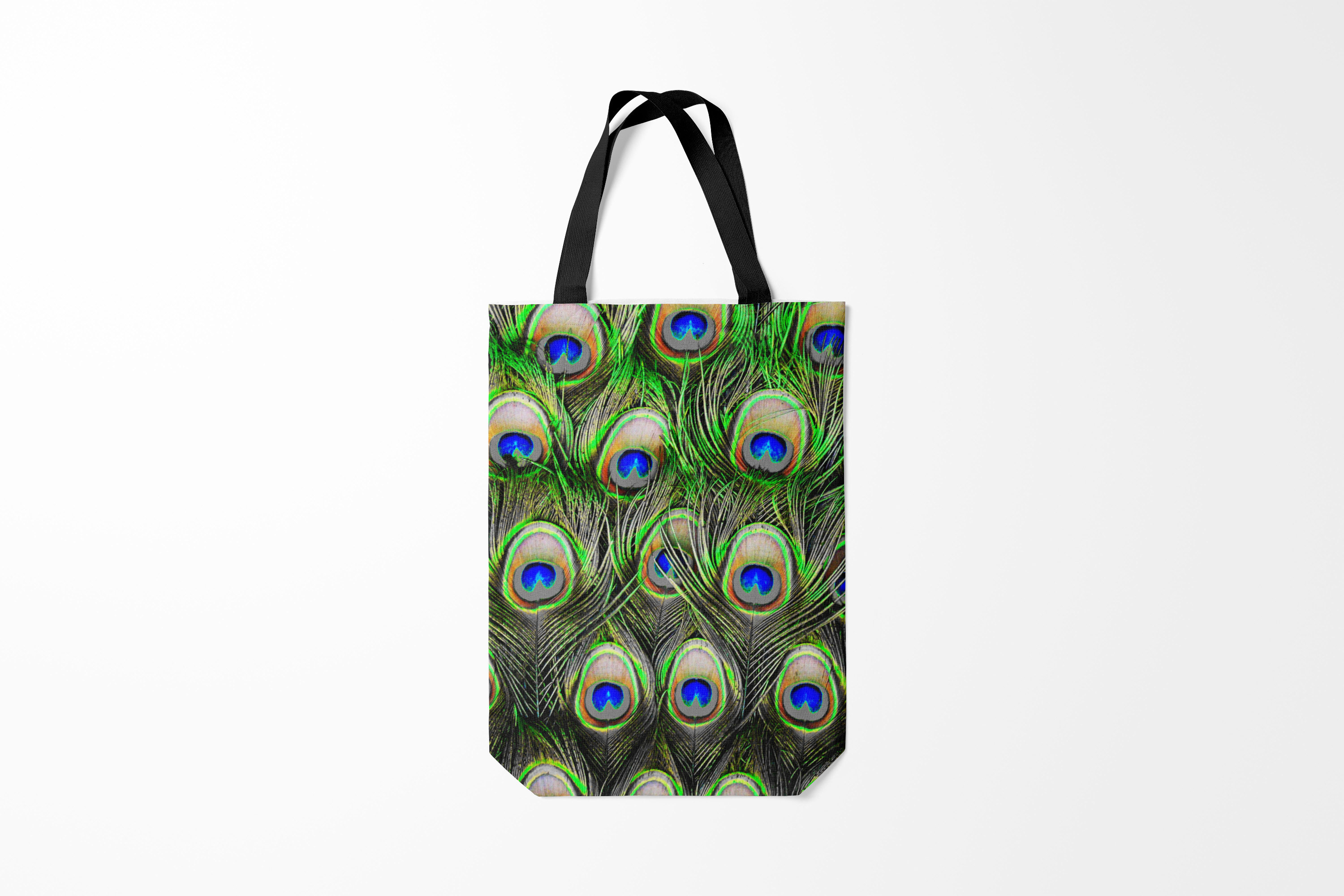 

Сумка шoппер унисекс Burnettie Перья peacock, серый, Перья peacock