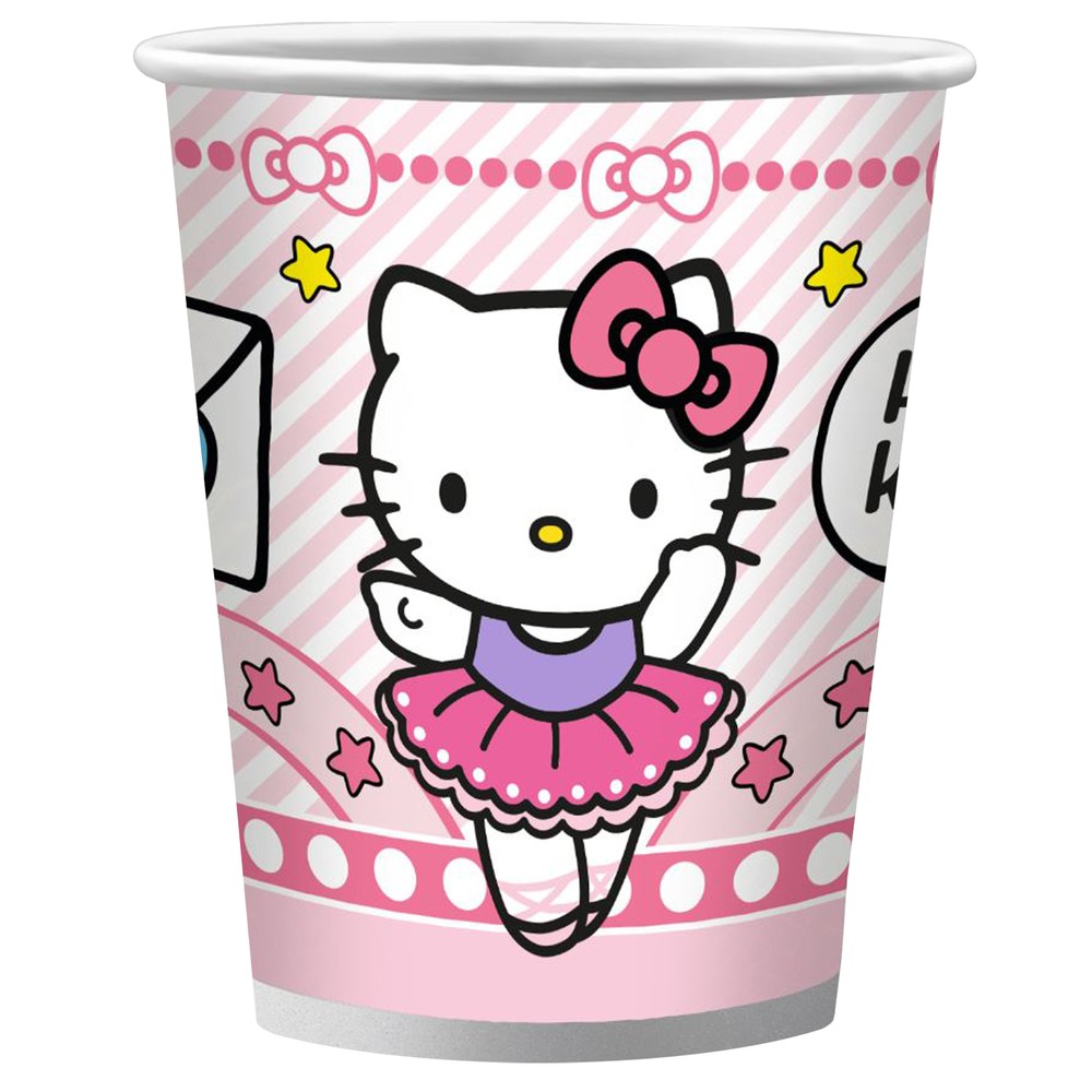 

Набор бумажных стаканов ND Play Hello Kitty, 6 шт х 250 мл, Розовый, набор стаканов 250