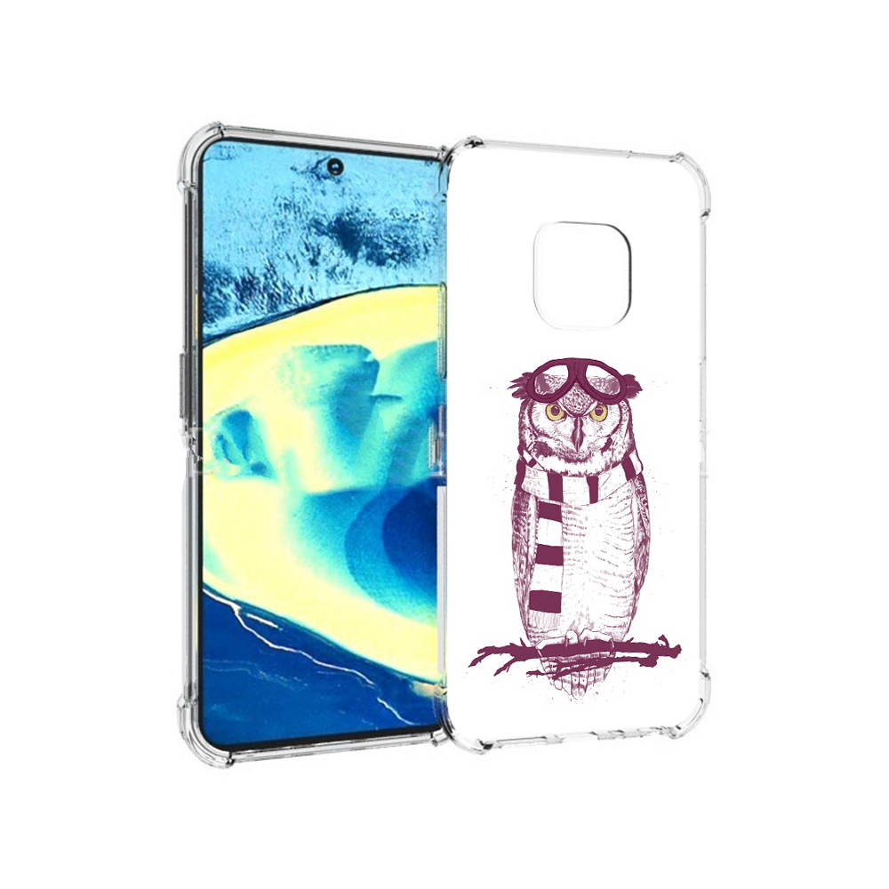 

Чехол MyPads Tocco для Nokia XR20 сова-летчик (PT161671.111.612), Прозрачный, Tocco