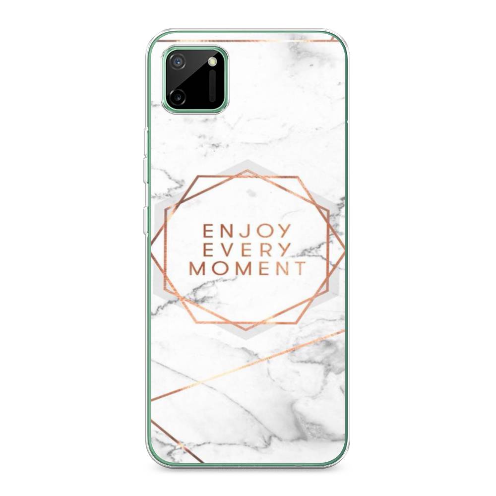 

Чехол Awog на Realme C11 2020 "Enjoy every moment мрамор", Разноцветный, 253850-7