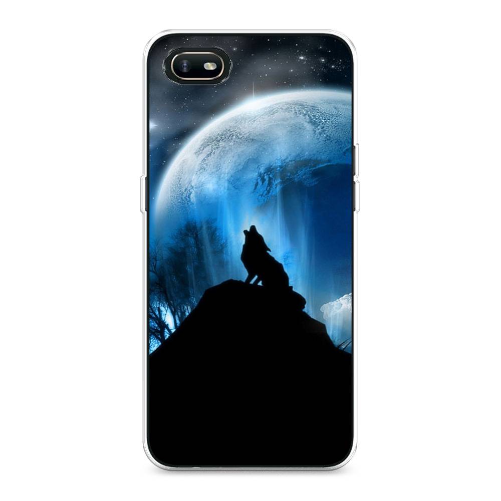 

Чехол для Oppo A1k "Волк 2", Синий;черный;белый, 252150-1
