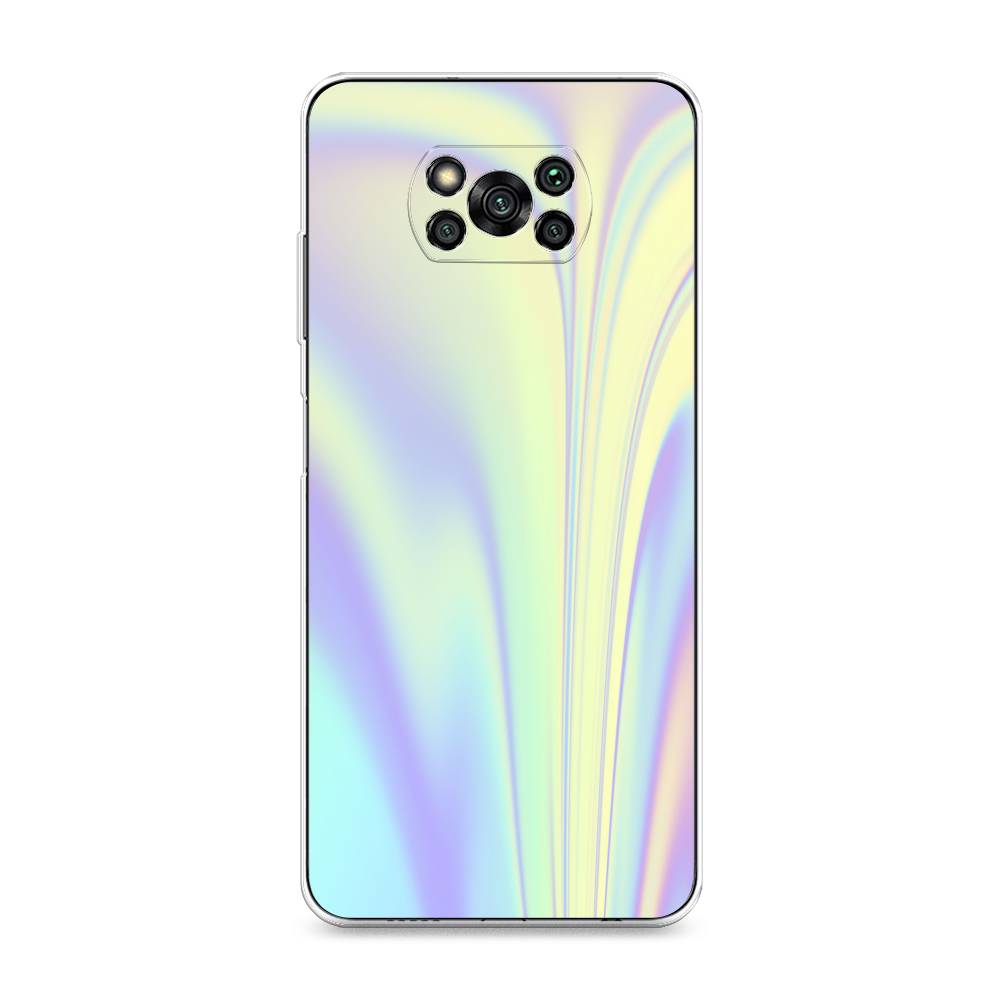 

Силиконовый чехол "Фиолетовая голограмма" на Xiaomi Poco X3 Pro, Фиолетовая голограмма