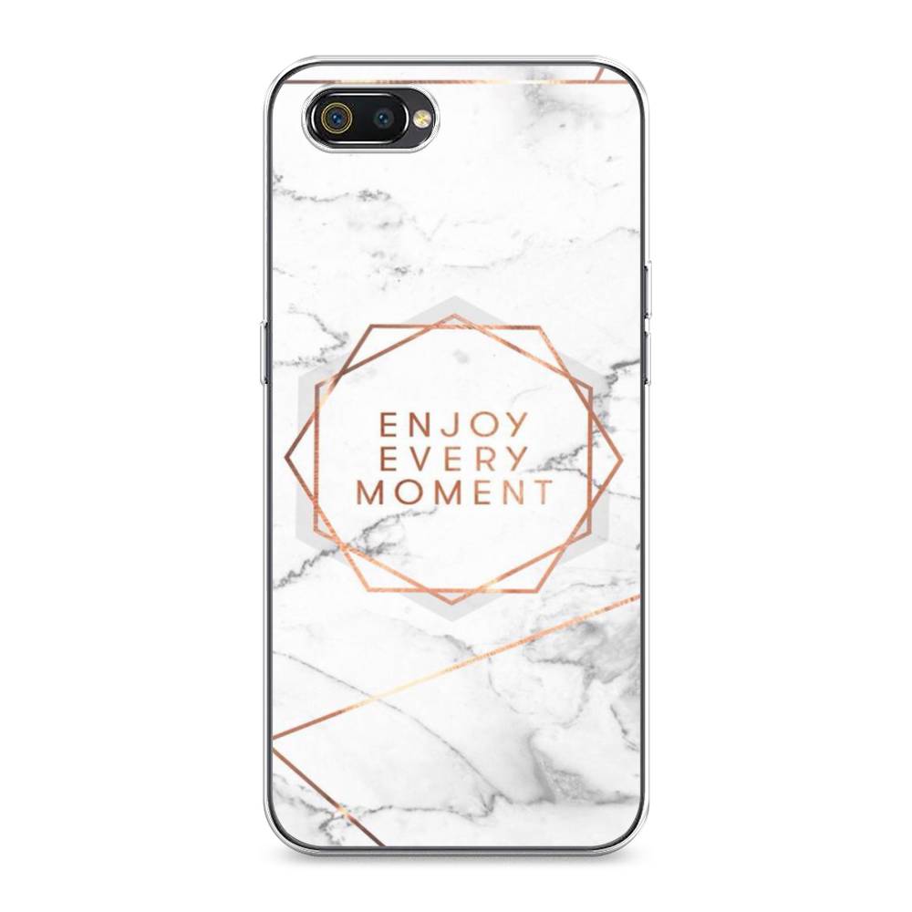 

Чехол Awog на Realme C2 "Enjoy every moment мрамор", Разноцветный, 251150-7