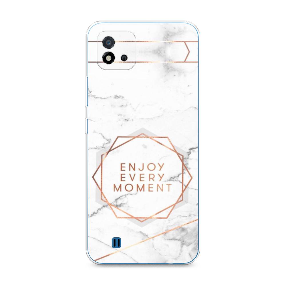 

Чехол Awog на Realme C20 "Enjoy every moment мрамор", Разноцветный, 254850-7