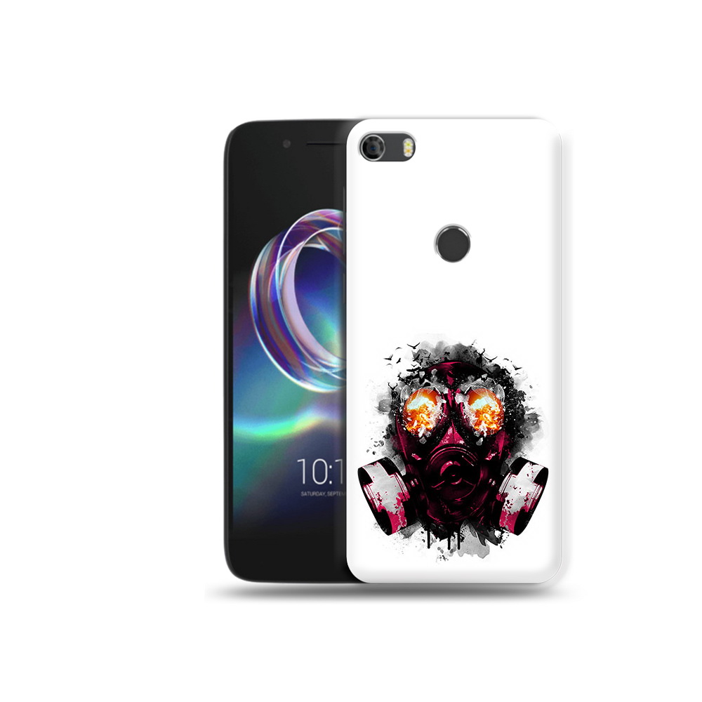 

Чехол MyPads Tocco для Alcatel Idol 5 красный противогаз (PT82010.678.412), Прозрачный, Tocco
