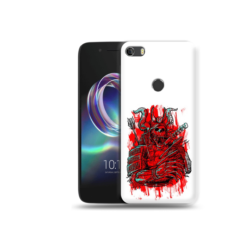 

Чехол MyPads Tocco для Alcatel Idol 5 красный скелет воин (PT82010.678.413), Прозрачный, Tocco
