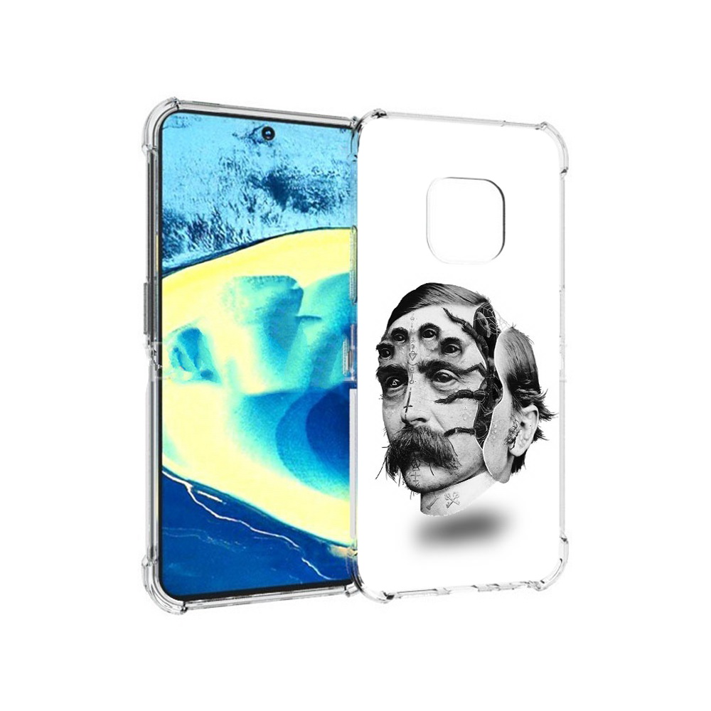 

Чехол MyPads Tocco для Nokia XR20 страшное лицо мужчины (PT161671.111.629), Прозрачный, Tocco