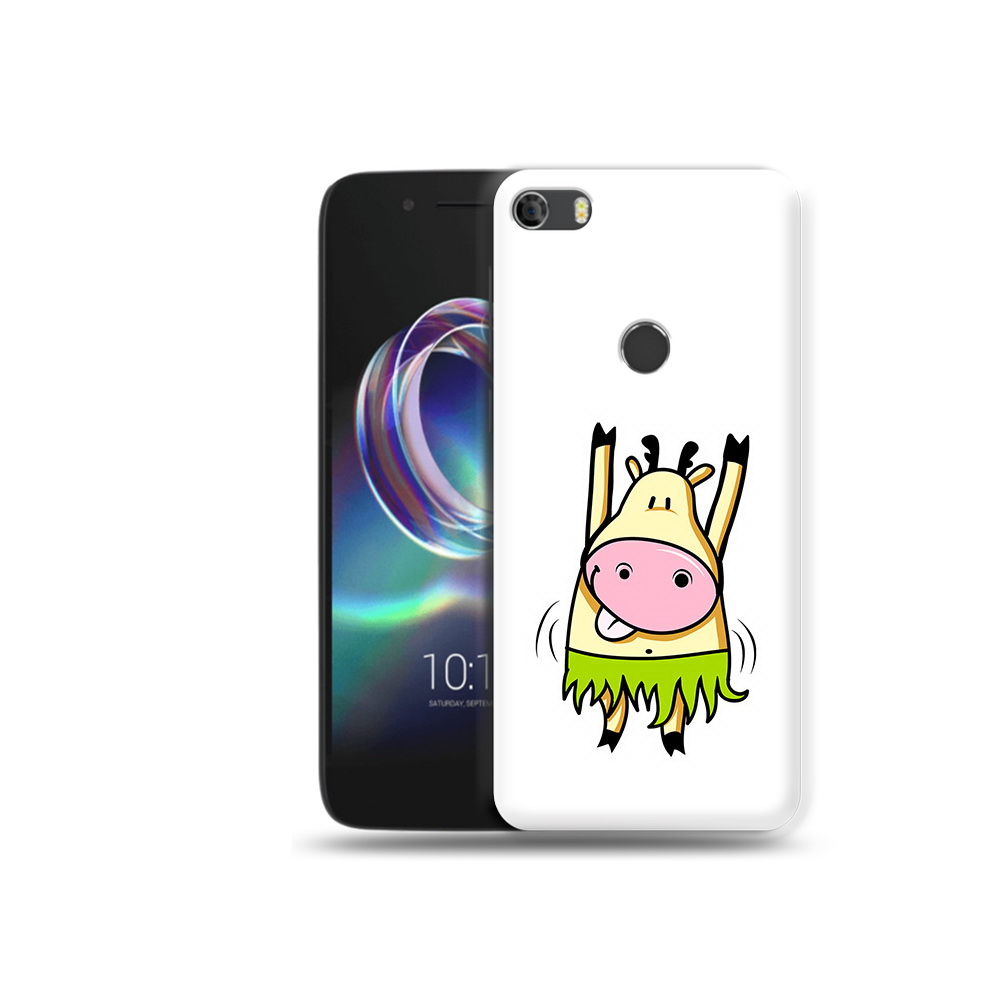 

Чехол MyPads Tocco для Alcatel Idol 5 Веселая корова (PT82010.678.42), Прозрачный, Tocco