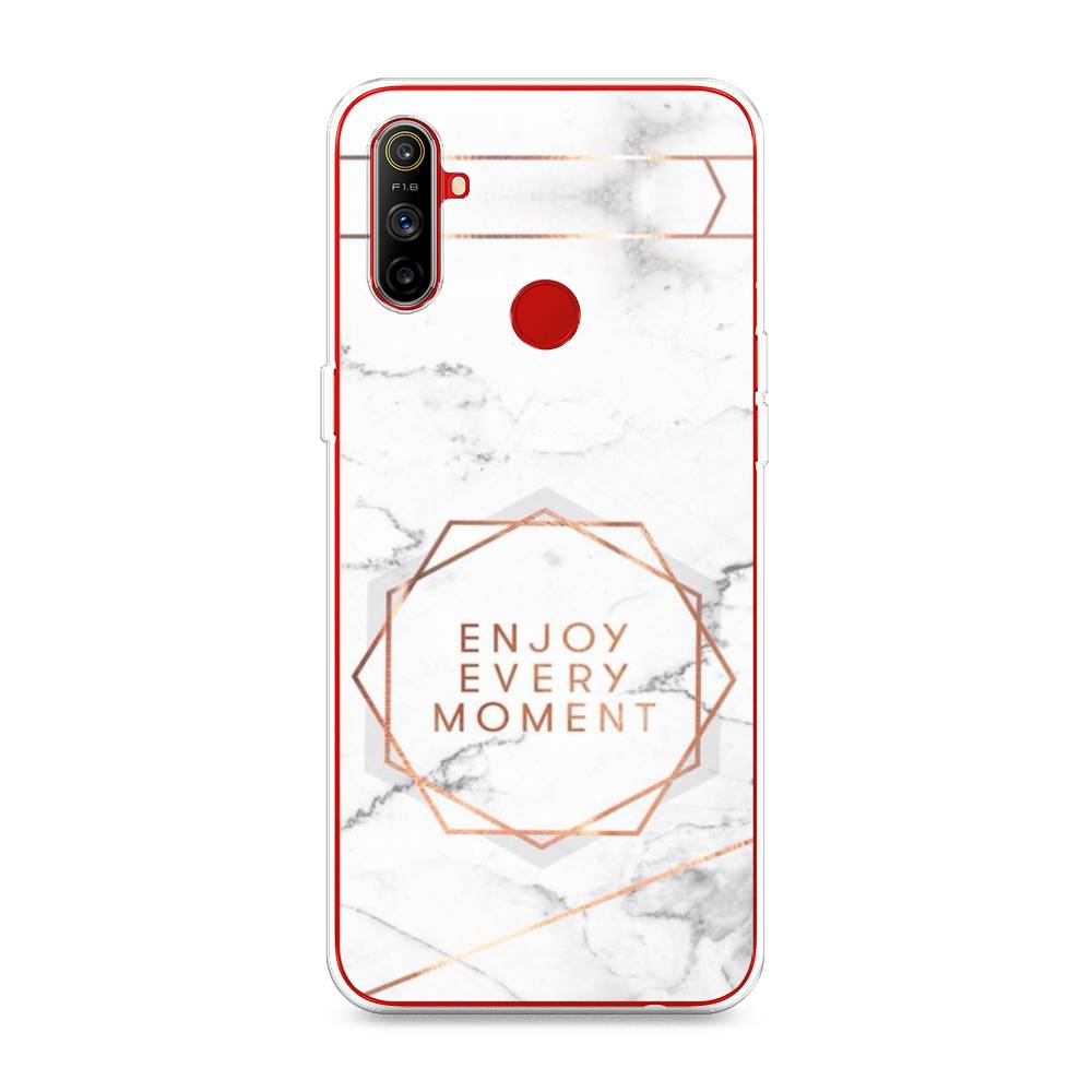 

Чехол Awog на Realme C3 "Enjoy every moment мрамор", Разноцветный, 253050-7