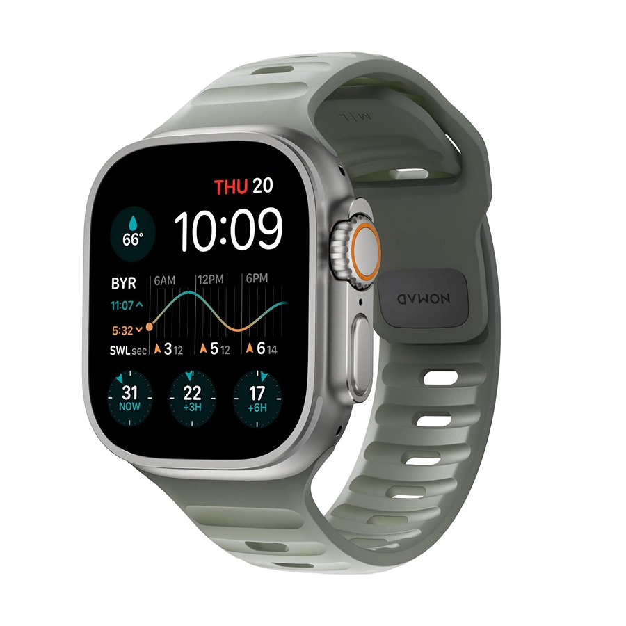 Спортивный ремешок Nomad Sport для Apple Watch 49/45/44/42мм, coastal rock, NM01112785