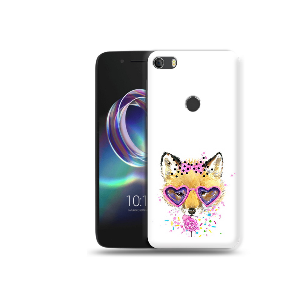 

Чехол MyPads Tocco для Alcatel Idol 5 лисенок с бантиком (PT82010.678.441), Прозрачный, Tocco