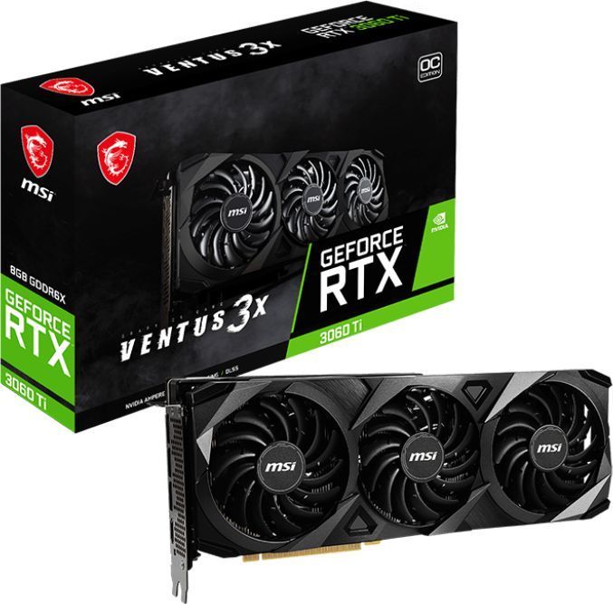 Видеокарта MSI NVIDIA GeForce RTX 3060 TI VENTUS 3X